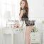 7021 Sexy Women Black Fishnet Open Crotch full Body stocking 2015