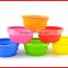 Silicone pet bowl outdoor pet carry bowl