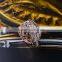 Hollow Flower Wedding Ring Luxury Women's Zircon Ring