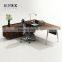 latest design hot sale manager desk with alum frame