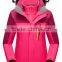 2016 Woman Lock Temperature with windproof,waterproof,removable lining Winter hardshell Jacket