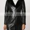 fashion Women's leather coats jackets washed leather overcoat