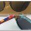 Mr.Wood Nature Newest Design Zerba Wood Frame Colorful Temples Fashion Wooden Sunglasses