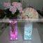 2015 new product rechargeable RGB remote controlled led centerpiece light base/square led base light