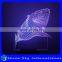 Creative Shark Shaped 7 Colors Light Flashing LED Night Light Halloween Decoration Vision 3D Night Light
