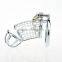 Men Metal Fetish Material Eco-plating Bake Iron Three Rings Chasity Penis Cage