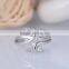 Vintage 925 silver double butterflies twins for women open ended ring