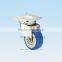 Light Duty 2" Blue PVC Screw Stem Locking Casters For Furniture