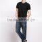 Wholesale Custom Print T Shirts Bamboo Mens Stylish Blank Black T-Shirt
