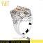 Jingli Jewelry Women Wedding Ring With Orange Stone (YJ-433)