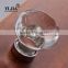zinc alloy base clear polished chrome glass knob