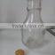 250ml Clear White Empty Beautiful Roses Pattern Liquor Glass Bottles With Corks