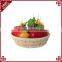 New design fancy plastic pe rattan handcraft woven stackable baskets