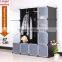 DIY Plastic Bookshelf Closet Wardrobe Cabinet Bathroom Shelf Shoe Rack