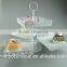 New Design Round & Square 3 PCS Plates One Layer Metal Wedding Cake Stand Wholesale