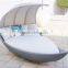 plastic outdoor furniture outdoor sunbed with canopy
