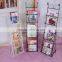 2016 professional heavy duty metal magazine display shelf storage rack