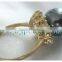 18K gold ring diamond ring and seawater pearl ring