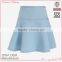 graceful/elegant easy match 100% cotton formal skirts tops with flare hem