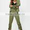 MGOO High Quality Custom Khaki Satin Jackets Crepe Satin Flare Sleeves Custom Cardigan Casual Wear