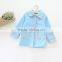 S16002A New Model Long Sleeve Kids Girls Solid Coat For Spring
