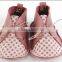 New arrival 2017 release baby and kids polka dot shoes