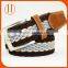 Factory price unisex colorful braided fabric woven elastic belt