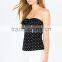 Sex Strapless Polka Dot Print Tube Top Fashion Women Tops