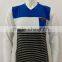 Popular Style Men's V-Neck Long Sleeve T-shirt With Striped Pattern