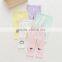 Spring cute style pure color cotton leggings for kids girls