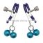 Fetish Bondage Adult Game Toys Strong Metal Nipple Clamps Clips Labia Clamps with 2 Bells Breast Massage Sex Products for Women
