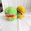 EN71 standard cute plush pet toys hamburger stuffed hamburger toys wholesale