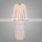 2017 Peplum Modern Baju Kurung Pleated Skirt Satin Baju Suits Muslim Women Clothing