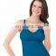Black Nursing Bra Tank Comfy Breastfeeding Pregnancy Vest