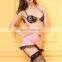 Women Pink Bra Top Sexy Lingerie Sexy Dress Sexy Babydoll Sexy Sleepwear