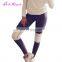 Drop Free Shipping Fight Color Sport Elastic Band Seamless Yoga Legging