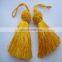 Luxury Mini Charms Silk Thread Gold Fringe Tassel Trim