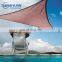 Outdoor canopy polyethylene Sun Shade Sails cloth / desert sand or cream color gypsy Sail 340gsm