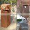 Decorative Corten Steel Metal Letter Box Outdoor