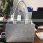 durable eco-friendly felt shoulder tote basket bag