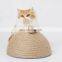 Manufacturer wholesale short plush bottom sisal cat scratcher half ball