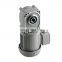ZD 220V 3 Phase 100W Double Flange Mounted AC Induction Hypoid Gear motor  Hollow shaft