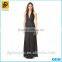 2016 NEW evening dress western party dress lady sexy deep V -halter formal dress