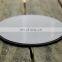 Wedding mirrored candle holder Mirror Glass Charger Plates With Decorative Beads Around