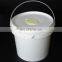 Hot Selling Food Grade 2L Round Clear Plastic Bucket With Lid