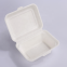 Customized Size biodegradable bulk Sugarcane pulp clamshell box food bagasse container