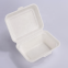 Custom size 1000ml Sugarcane pulp take Out Clamshell Boxes Hinged Food Container