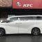 Chrome door visor side window deflector shade sun rain shield silver strips guard for Toyota Alphard 2015