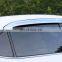 Chrome door visor side window deflector shade sun rain shield silver strips guard for Toyota corolla levin 2014-2018