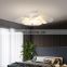 New Design Warm Romantic Flower Living Room Ceiling Lamp White LED Metal Bedroom Ceiling Lamp